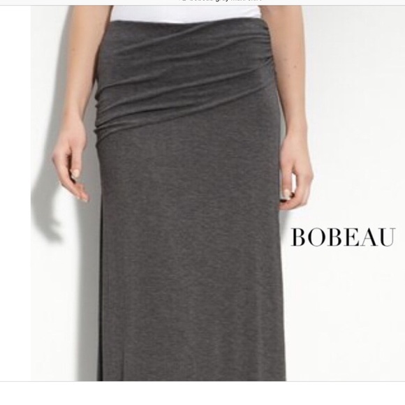 Gray maxi skirt by bobeau - Picture 2 of 6
